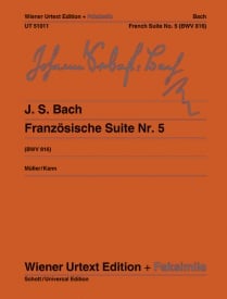 Bach: French Suite No. 5 BWV 816 for Piano published by Wiener Urtext